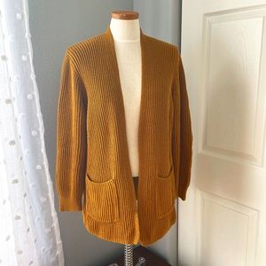 Madewell Knit Cardigan (L) - Rust Brown